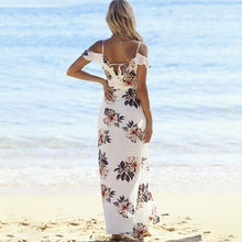 Load image into Gallery viewer, Floral Print Ruffles Long Dress Fro Women